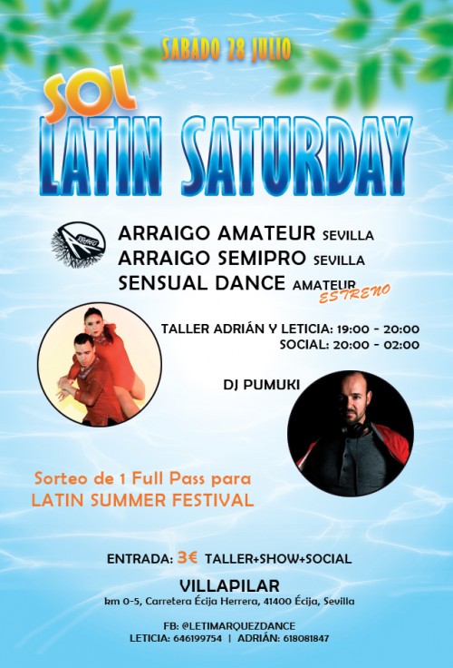 Poster “Sol Latin Saturday”